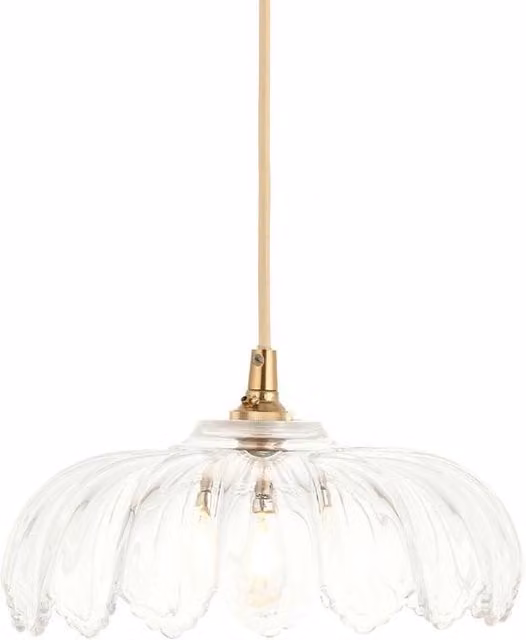 Netlighting Camellia Dome Pendant Ceiling Light in Transparent Glass with E27 or B22 Base – 1