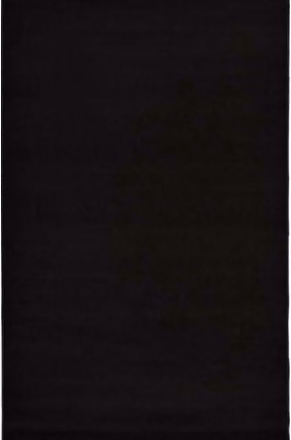 THE RUGS Maestro Collection Solid Design Rug in Black, W: 200 cm, D: 290 cm