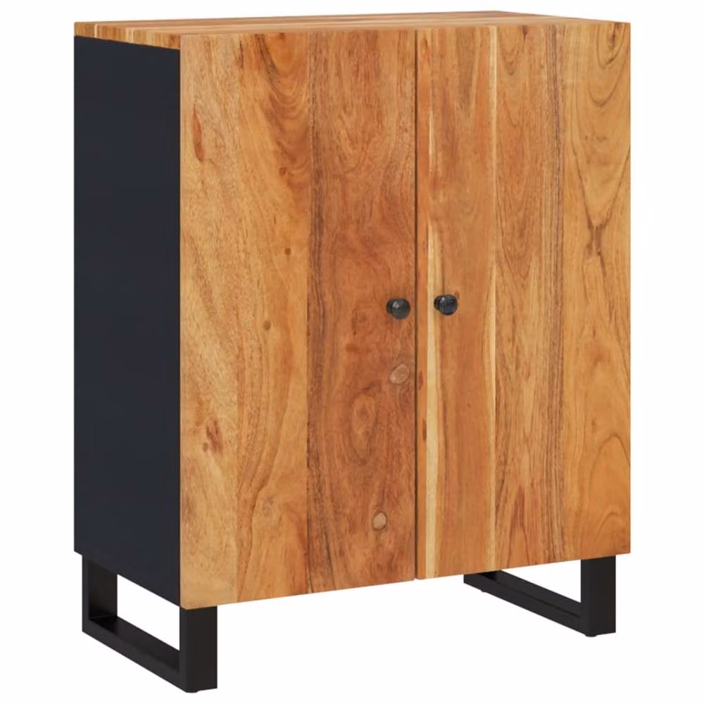 Berkfield Home Acacia Wood Sideboard in Brown, W/D/H: 60 x 33 x 75 cm – 2