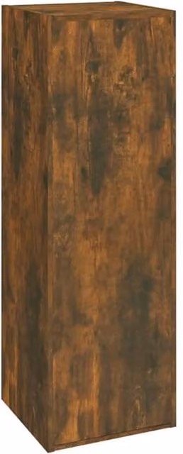 Berkfield Home Set of 2 Smoked Oak TV Cabinets in Brown, W/D/H: 30.5 x 30 x 90 cm – 1