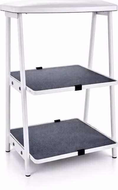 KORVIXA Multi-Functional Manicure and Pedicure Foot Stool in White