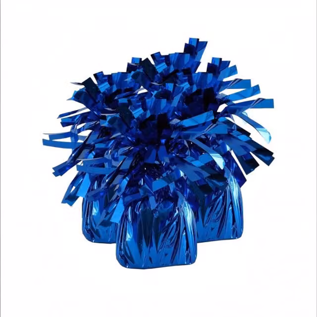 Kingsbury Gifts Pack of 4 Round Blue Tabletop Balloon Weights for Parties, Weddings and Birthdays