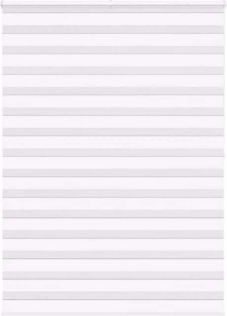 Berkfield Home White Zebra Day and Night Blind, W: 165 cm, H: 200 cm