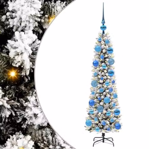 vidaXL Artificial White Christmas Tree, Height: 120 cm