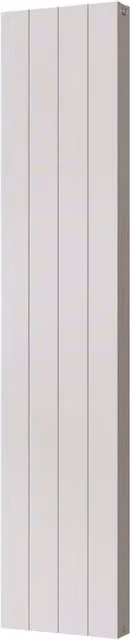 Thetford White Vertical Double Panel Smooth Aluminium Radiator, H: 180 cm, W: 37.2 cm