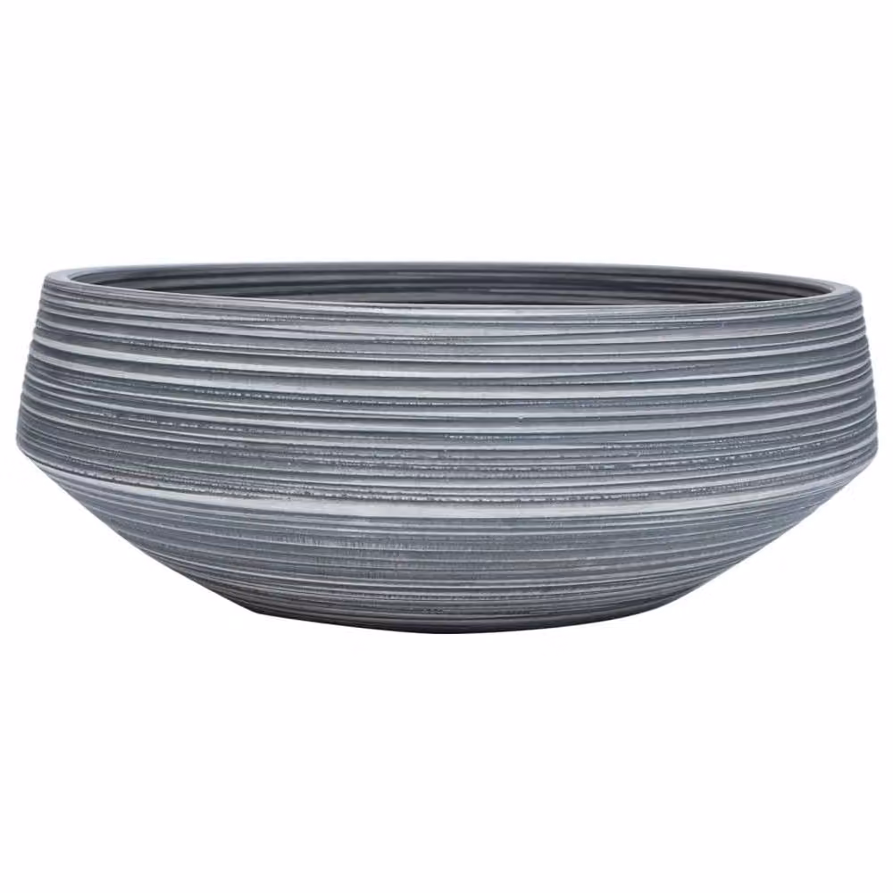 Berkfield Home Grey Round Ceramic Countertop Basin, Diameter: 41 cm, Height: 14 cm – 3