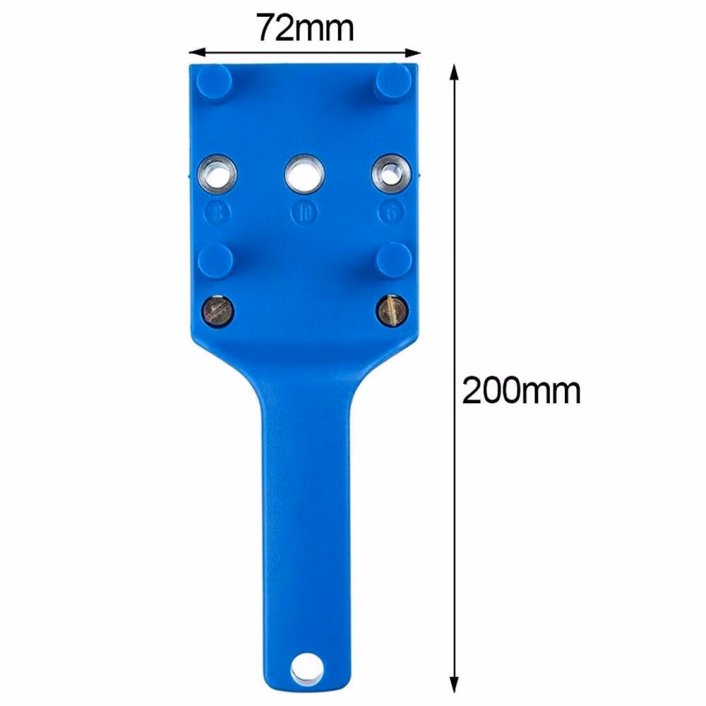VOGREX Blue Doweling Jig Set with Wood Dowel Drilling Hole Saw and Drill Guide Kit – 2