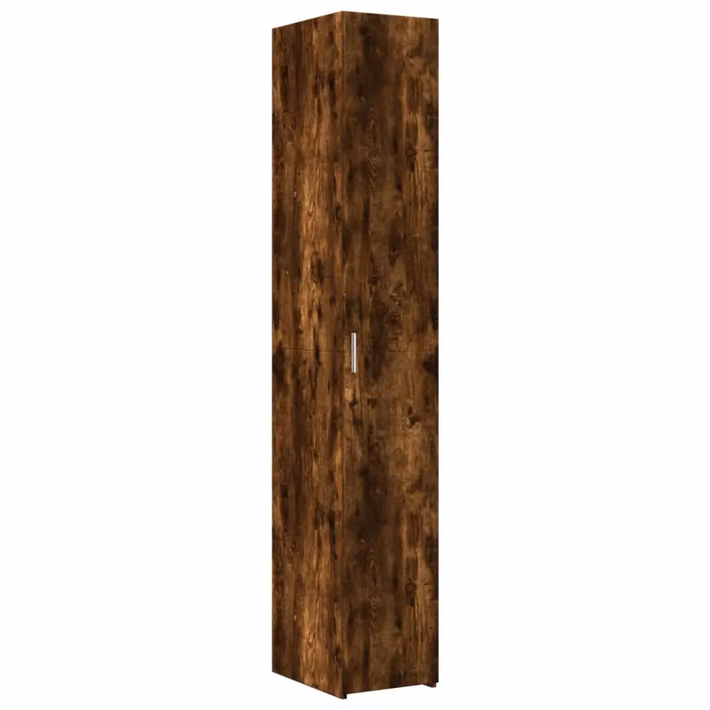 Berkfield Home Smoked Oak Highboard in Brown, W/D/H: 30 x 42.5 x 185 cm – 2