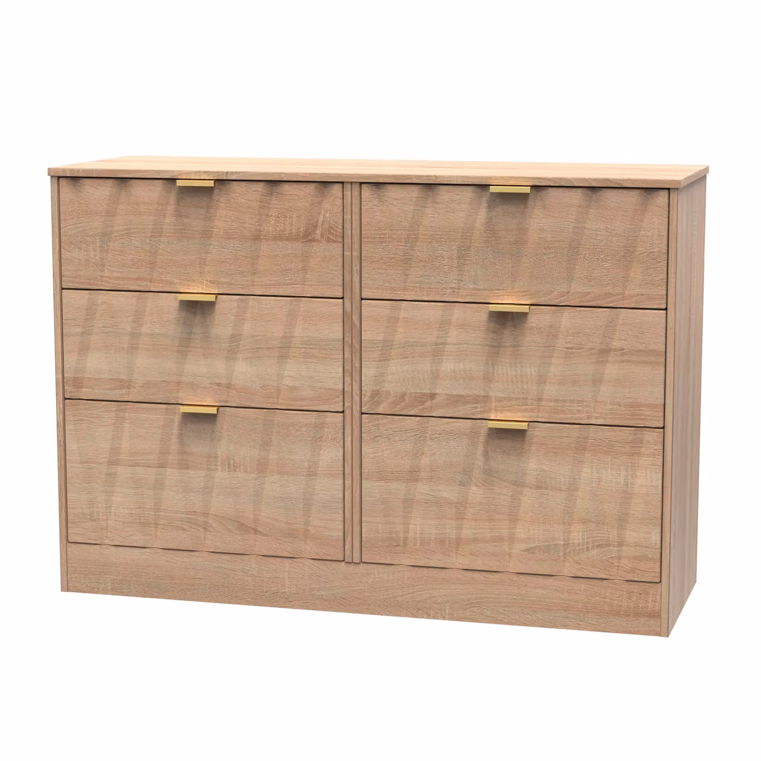 Ready Assembled 2 U Washington 6 Drawer Wide Chest in Light Oak – 2