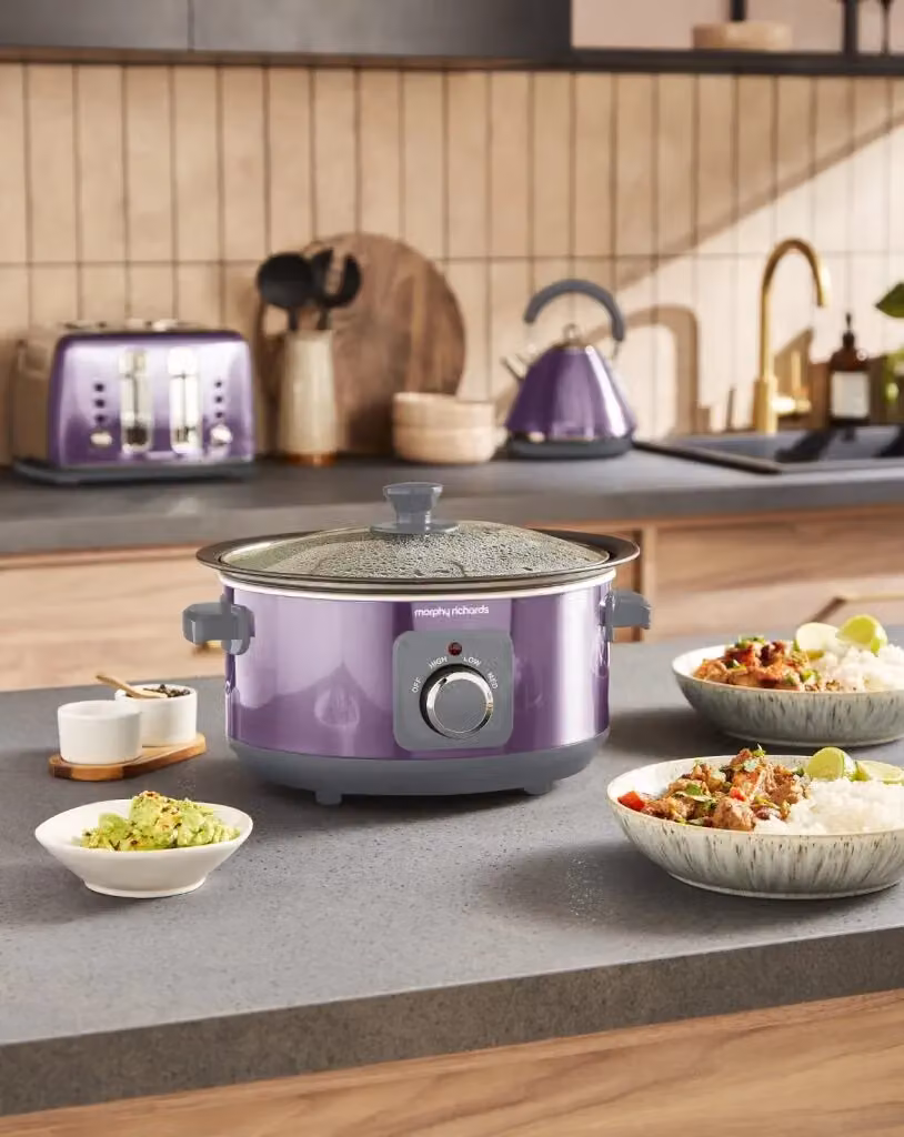 Morphy Richards Accents 3.5L Sear and Stew Slow Cooker, Purple – 4