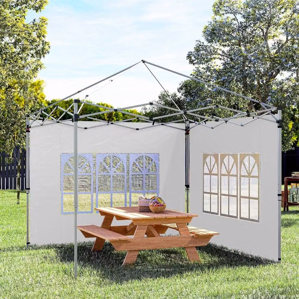 EONLION White Pop Up Gazebo Side Panels, Width: 100 cm – 4