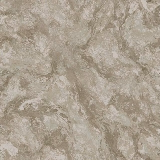 Holden Decor Levanto Abstract Marble Metallic Swirls Vinyl Textured Wallpaper in Beige