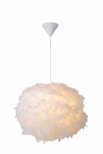 Lucide Goosy Dimmable Adjustable Modern Pendant Light, White, Diameter: 50 cm – 1