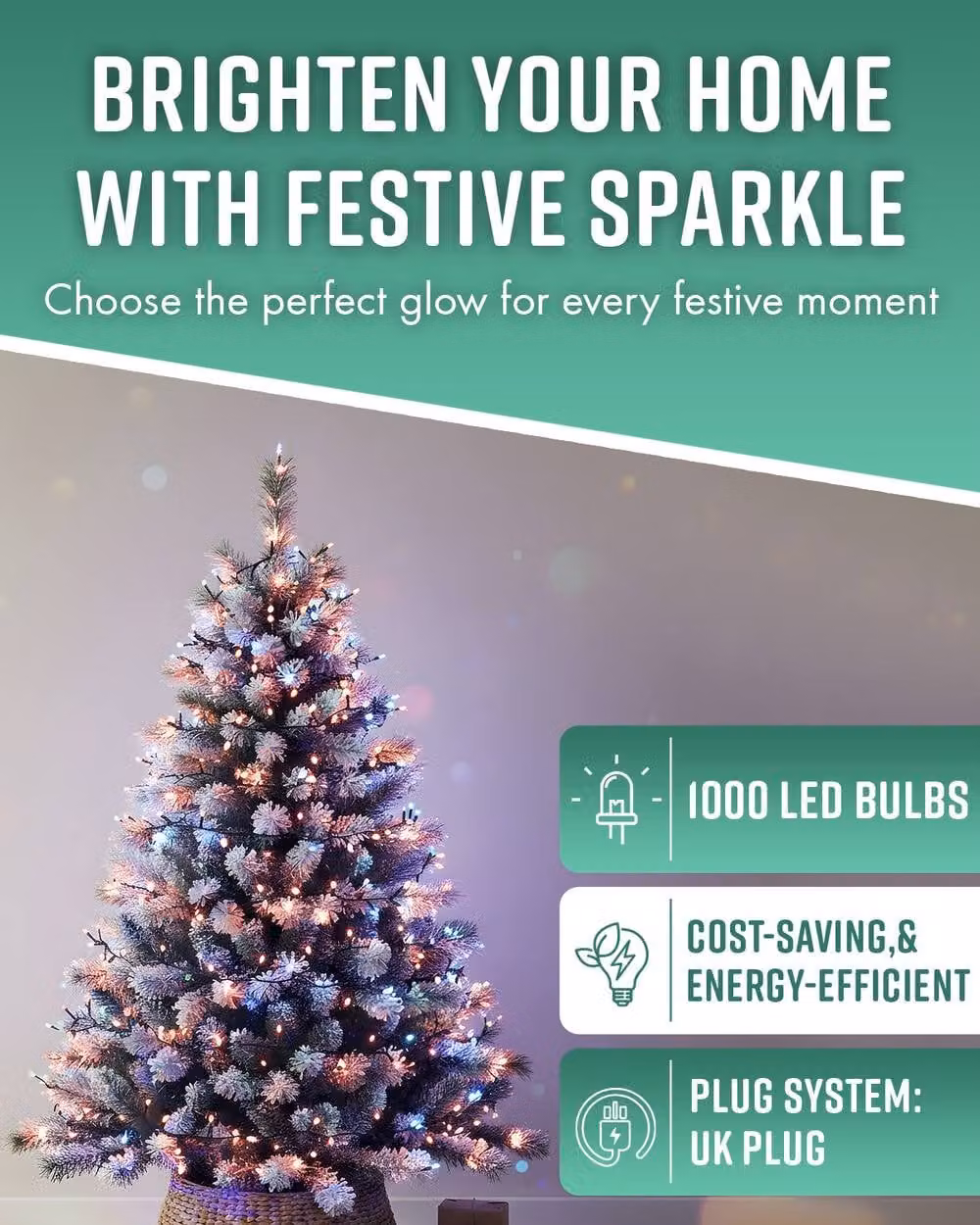 Globrite Multicolour 1000 LED String Fairy Lights with Remote Control and Timer for Indoor and Outdoor Decoration – 2