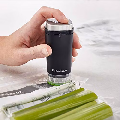 Foodsaver Handheld Cordless Food Vacuum Sealer Machine with Charging Dock in Black and Silver – 7