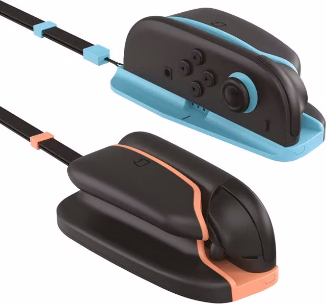 Nintendo Switch 2 Joy-Con Mouse Mode Converters Twin Pack in Black and Multicolour