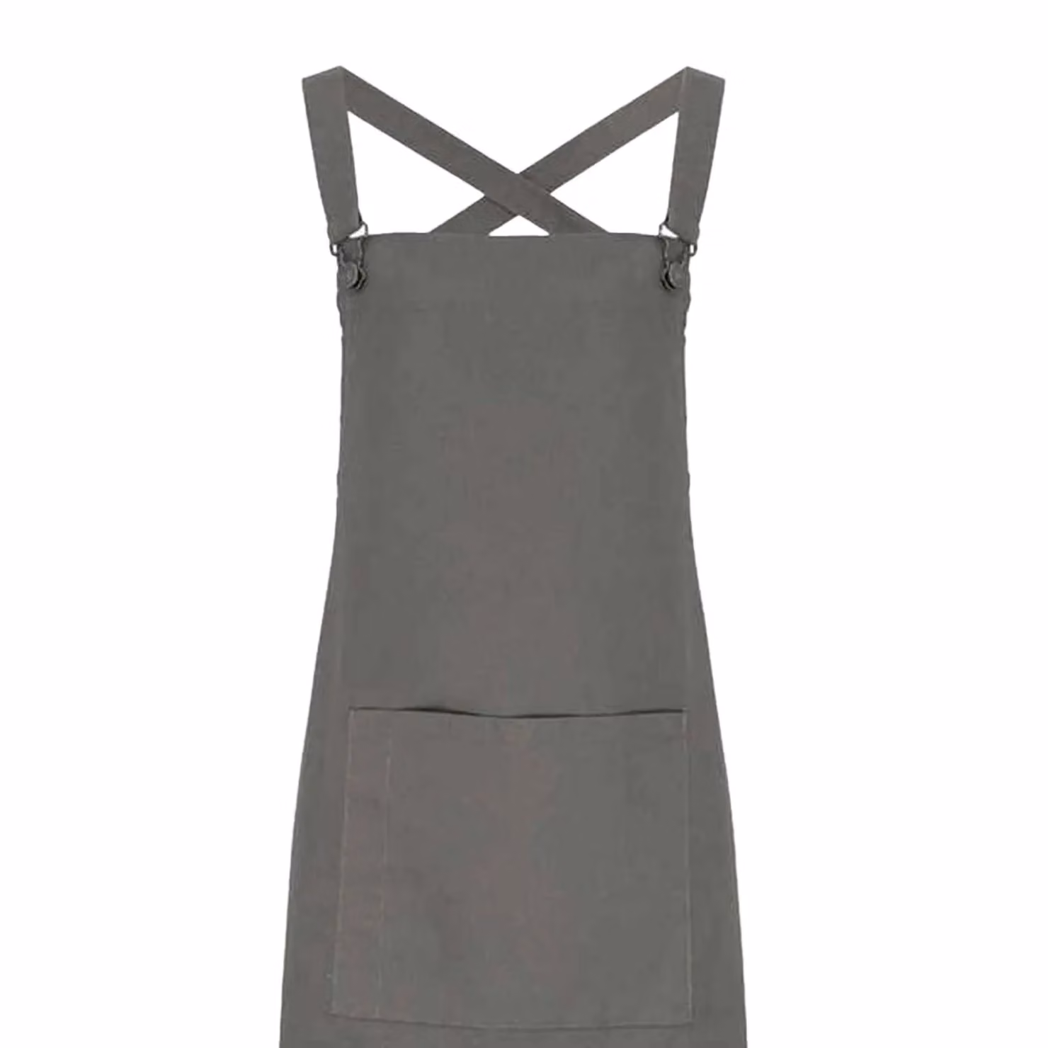 Premier Cross Back Barista Bib Apron in Grey – 2