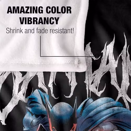 LOGOVISION Batman Evil Dark Knight Band Super Soft Fleece Throw Blanket, Multicolour, W: 91 cm, D: 147 cm – 3