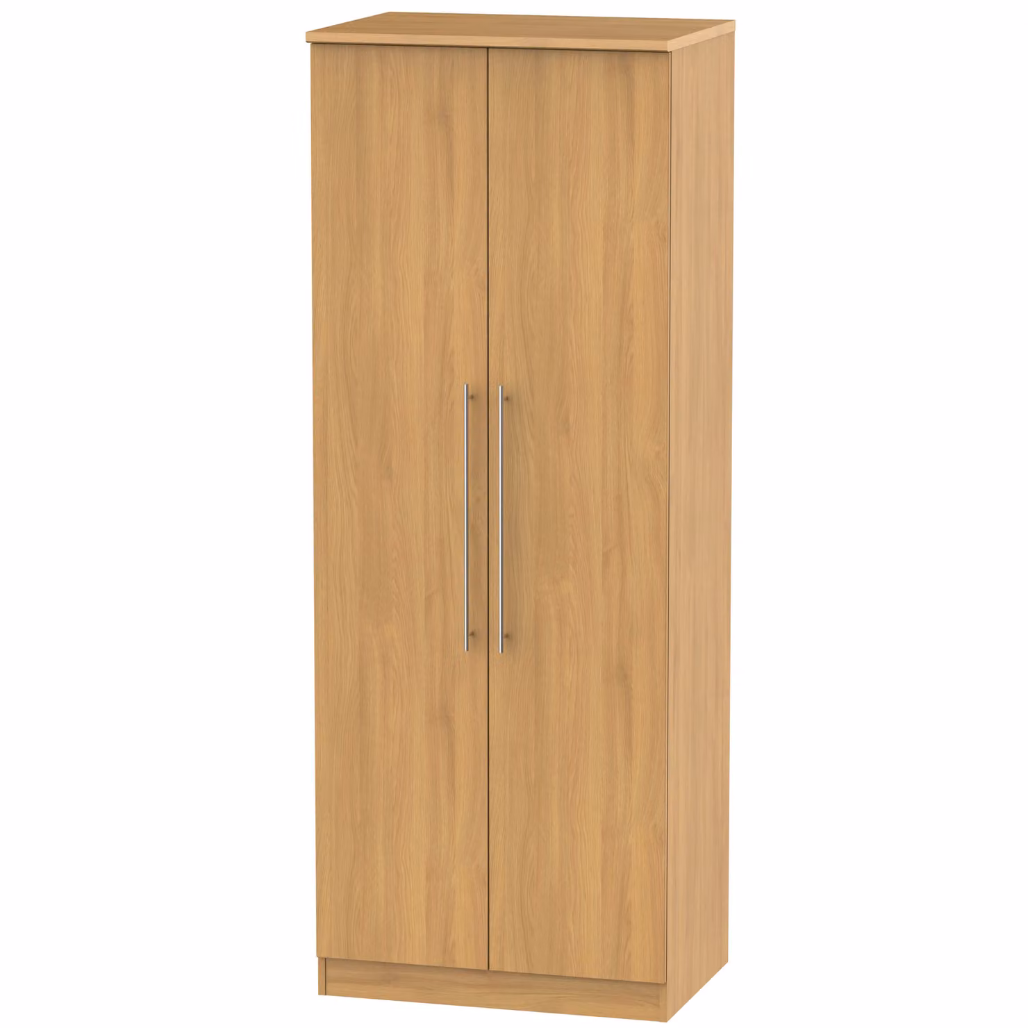 Ready Assembled 2 U Carlton Tall Double Hanging Wardrobe in Natural – 2