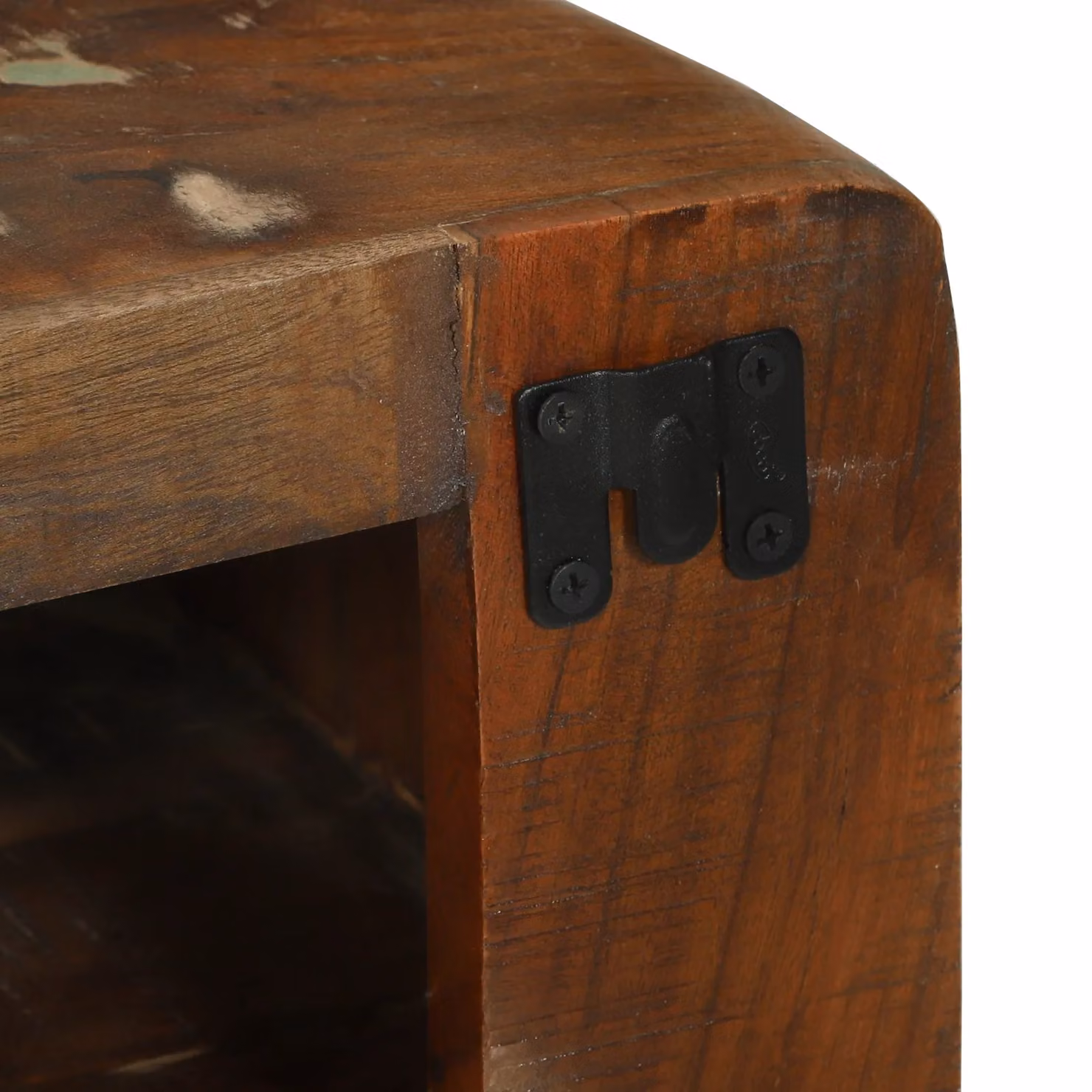 Berkfield Home Rustic Reclaimed Solid Wood TV Cabinet in Brown, W/D/H: 80 x 32 x 36 cm – 5