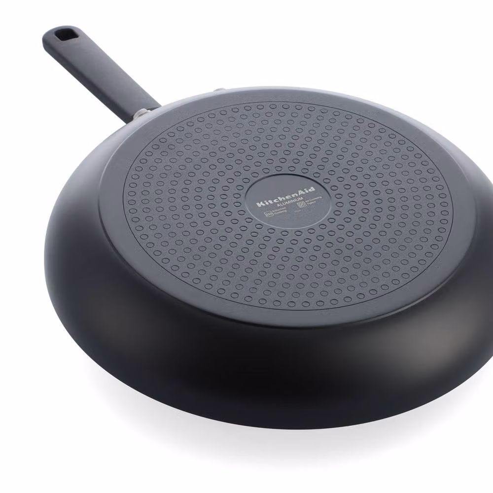KitchenAid Black Ceramic Non-Stick Aluminium Frying Pan, Diameter: 30 cm – 6