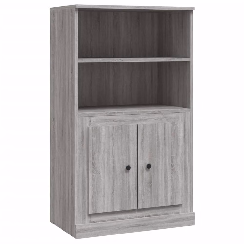 Berkfield Home Grey Sonoma Modern Highboard with Hinged Doors and Internal Shelves, W/D/H: 60 x 35.5 x 103.5 cm – 2