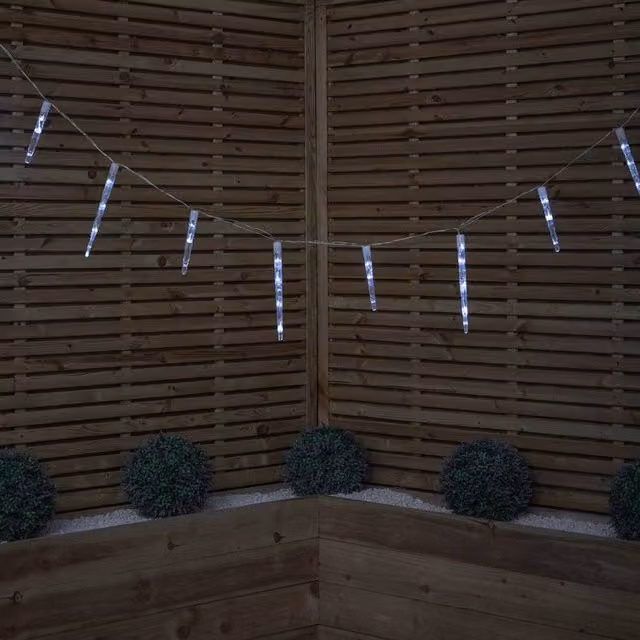 Samuel Alexander 6.9m Icicle Christmas Chaser Lights with 72 Cool White LEDs – 1