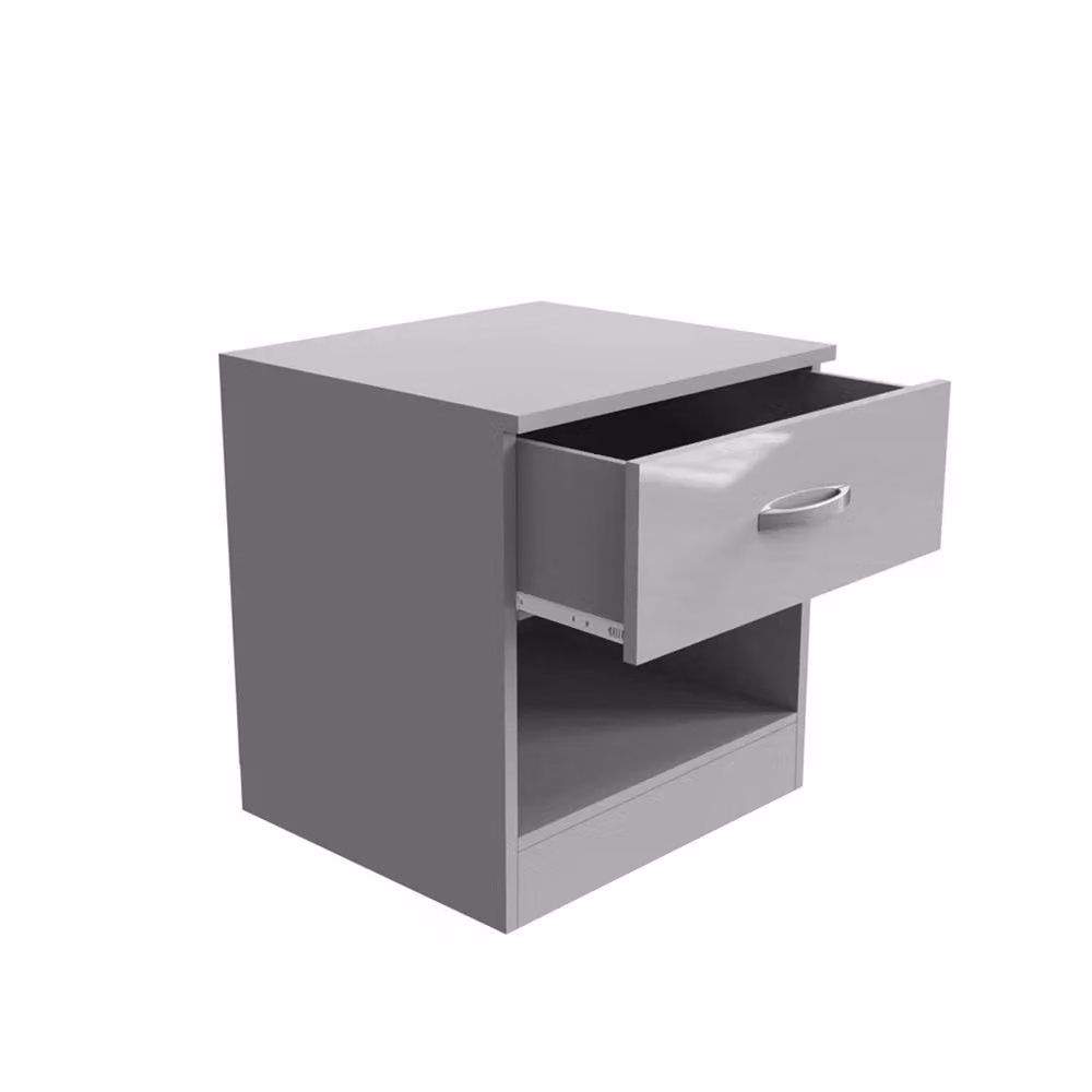 PAWNORA Modern Grey Bedside Table – 2