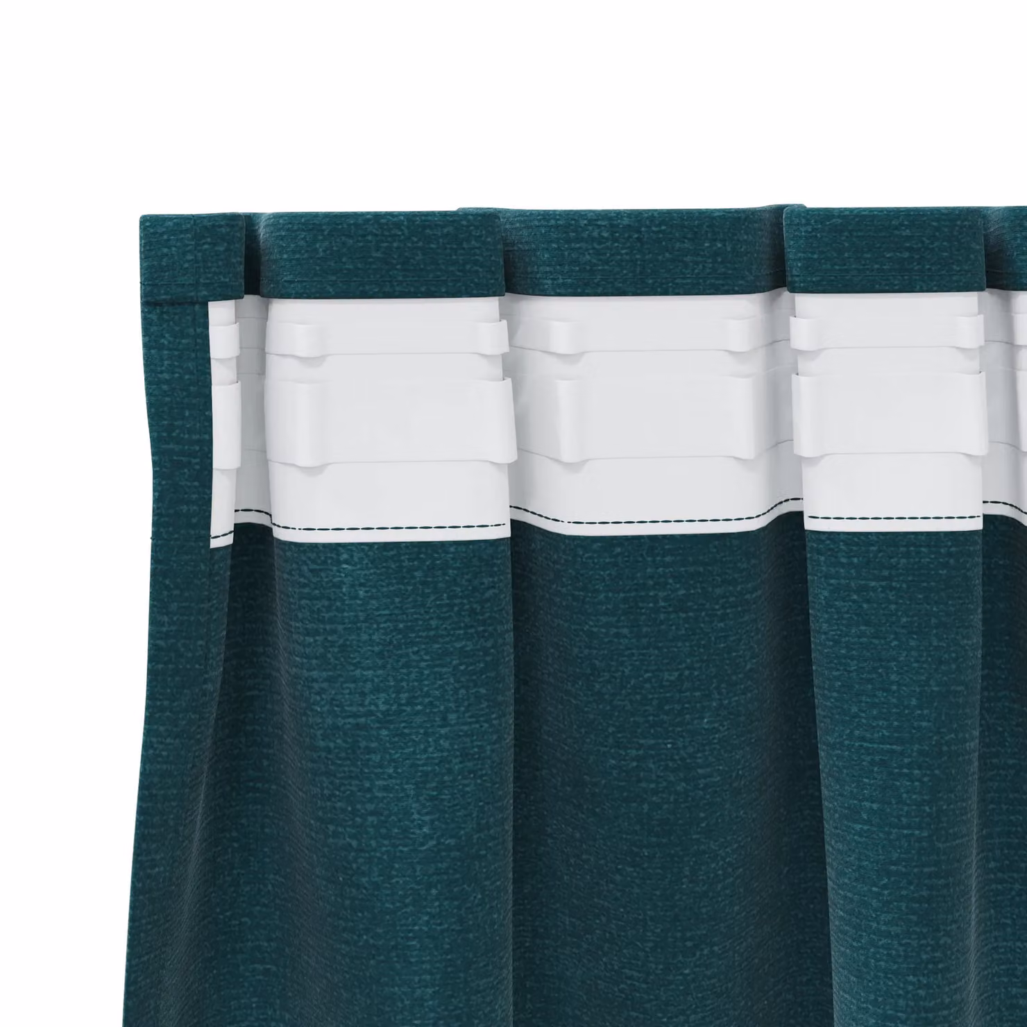 Berkfield Home Dark Green Velvet Blackout Curtains with Top Tape, 2 Pack, W: 140 cm, H: 225 cm – 3