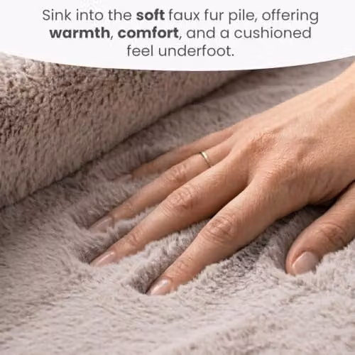 Allure Bath Fashions Softie Faux Fur Rug in Pink, W/D/H: 160 x 230 cm – 5