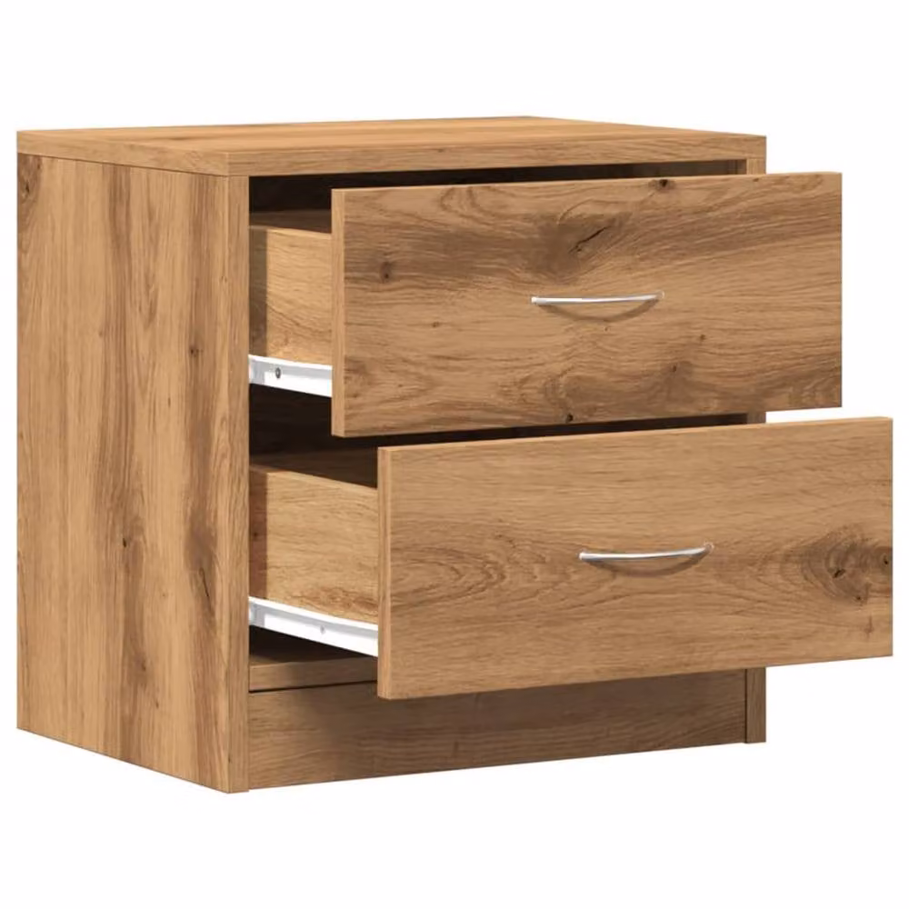 Berkfield Home Artisan Oak Bedside Cabinet in Brown, W/D/H: 40 x 30 x 40 cm – 3