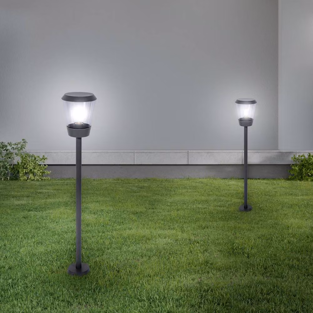 Netlighting Elaine Outdoor Bollard Garden Light in Urban Grey, IP54, Height: 120 cm – 2