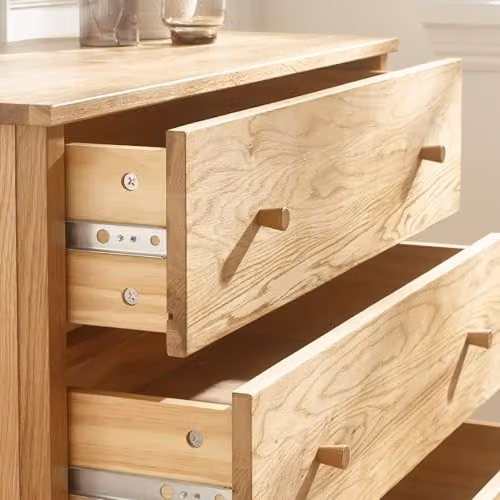 Julian Bowen Coxmoor Oak 5 Drawer Wide Chest in Brown – 2