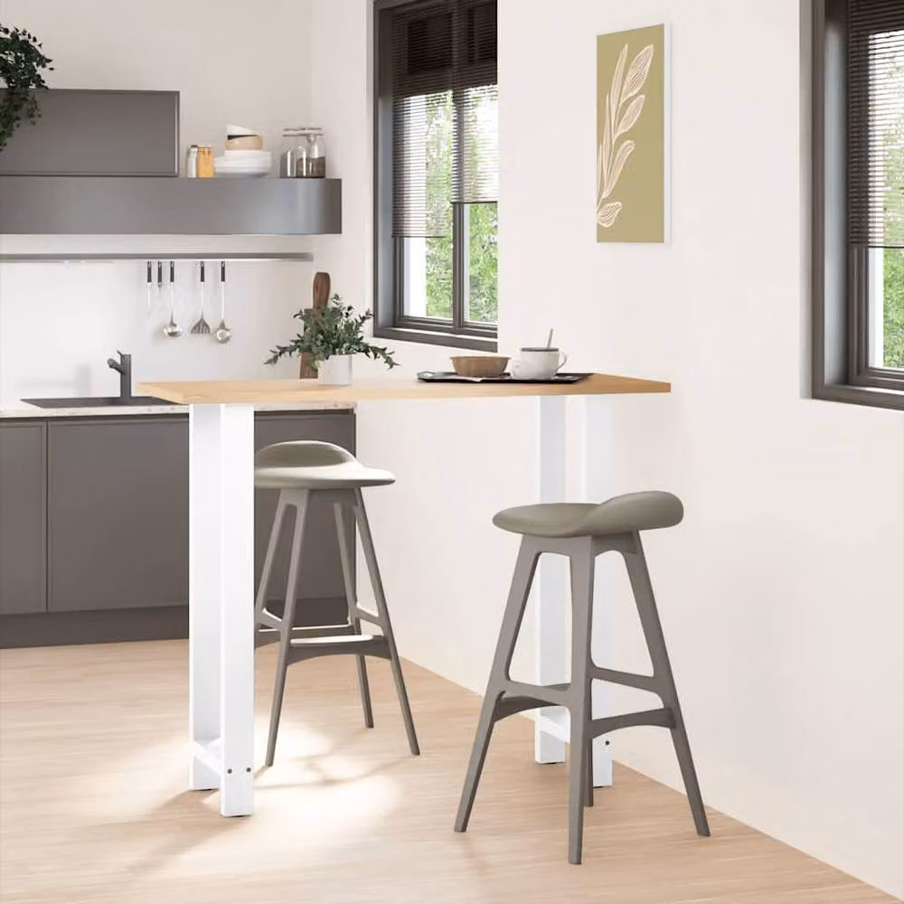 Berkfield Home Steel Coffee Table Legs, White, 2 Pieces, H: 110 x W: 40 cm – 2