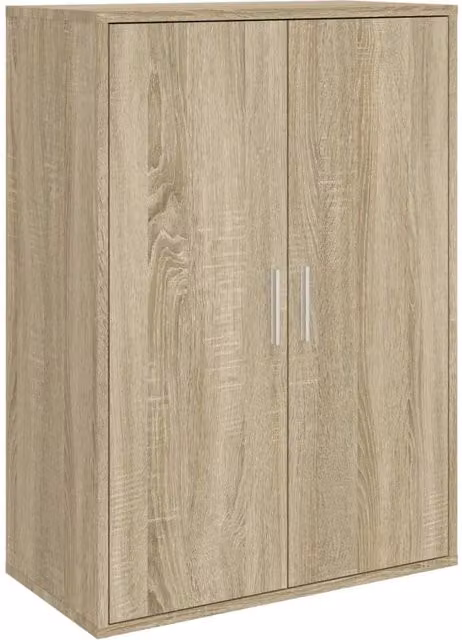 Berkfield Home Sonoma Oak Sideboard in Light Brown, W/D/H: 60 x 31 x 84 cm