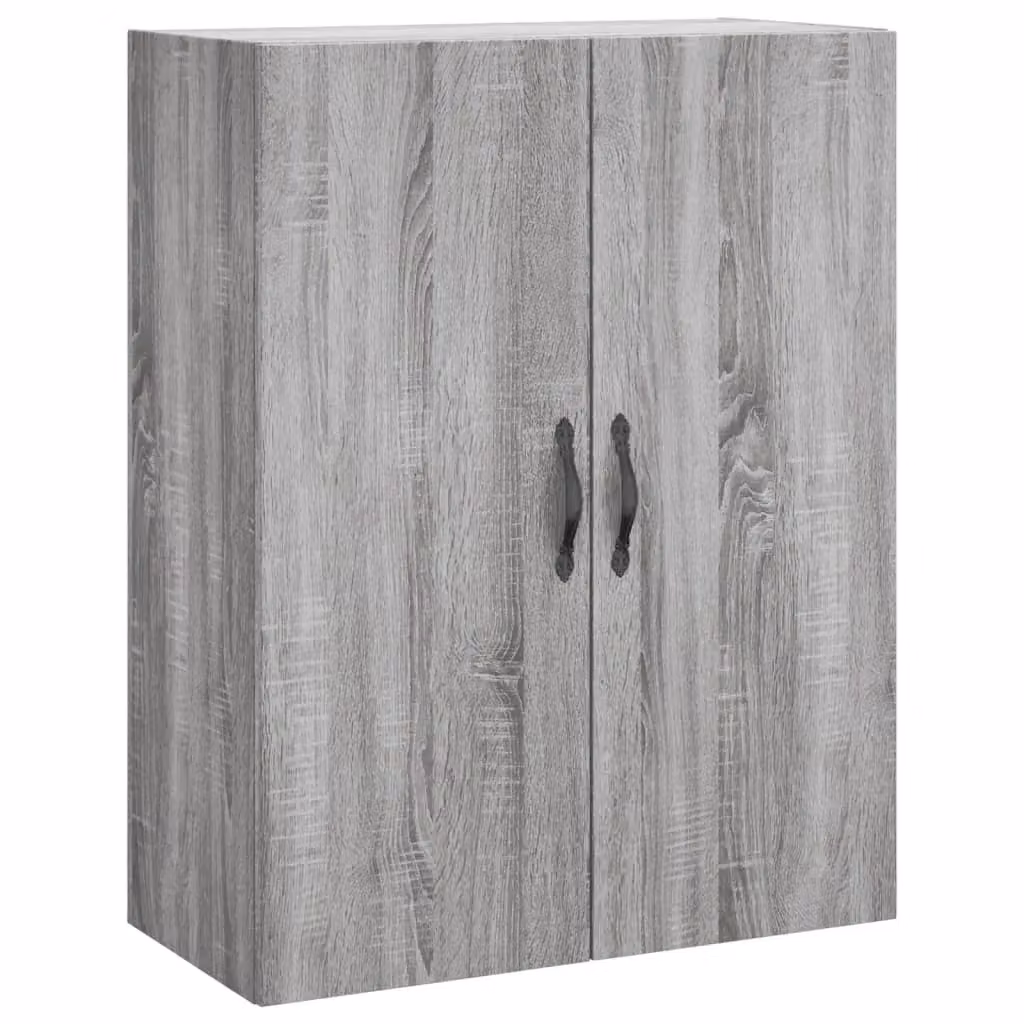 Berkfield Home Wall Mounted Cabinet in Grey Sonoma, W: 69.5 cm, D: 34 cm, H: 90 cm – 2