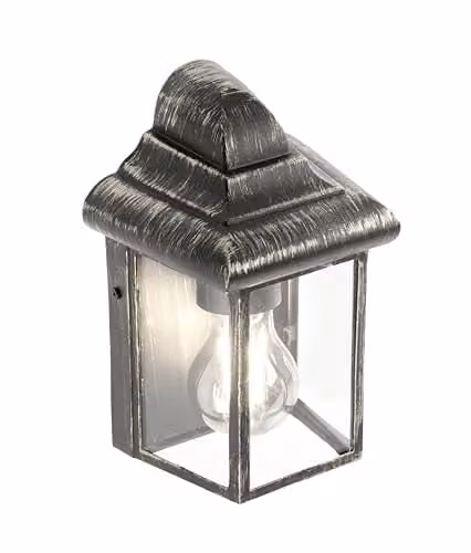 CGC Lighting Camila Classic Aluminium Outdoor Wall Lantern in Bronze with Transparent Diffuser, IP43, E27 – 3