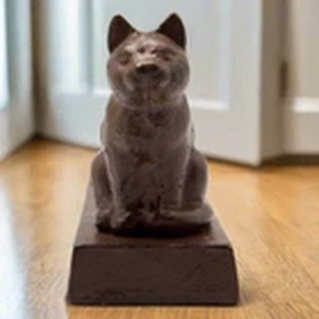 EONLION Vintage Cast Iron Cat Door Stop in Rustic Brown – 1