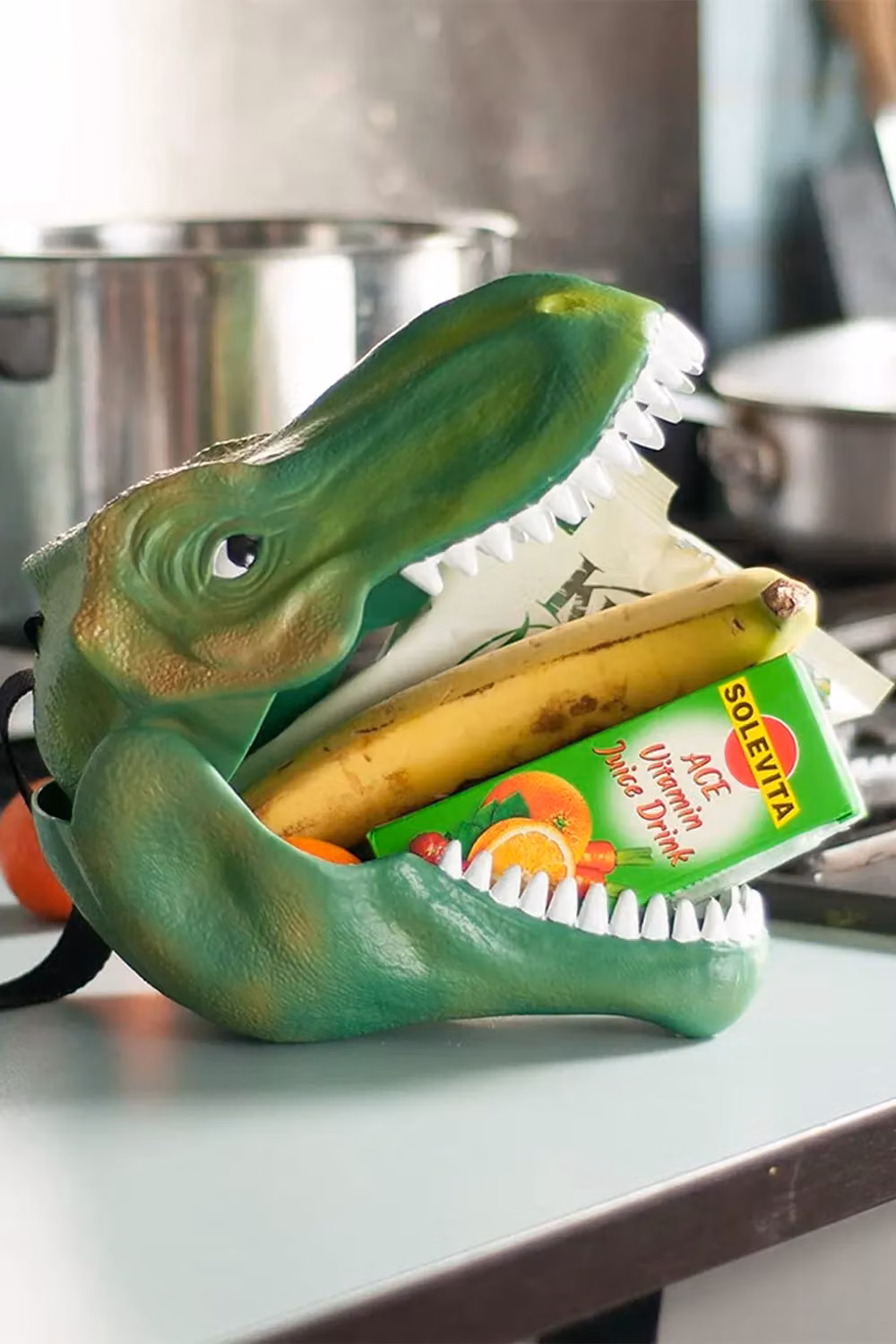 Suck UK Dinosaur Lunch Box in Green and Black – 7