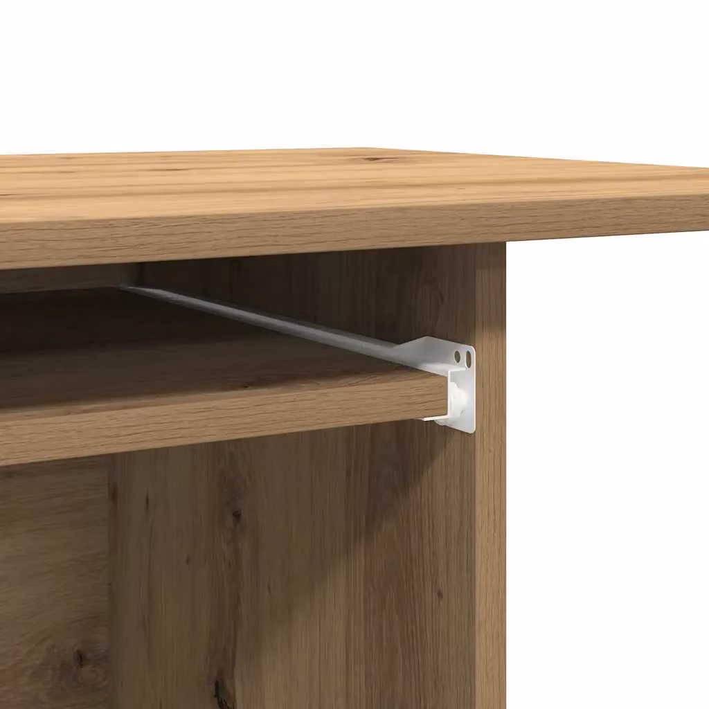 Berkfield Home Computer Desk in Artisan Oak Brown, W/D/H: 80 x 50 x 75 cm – 6