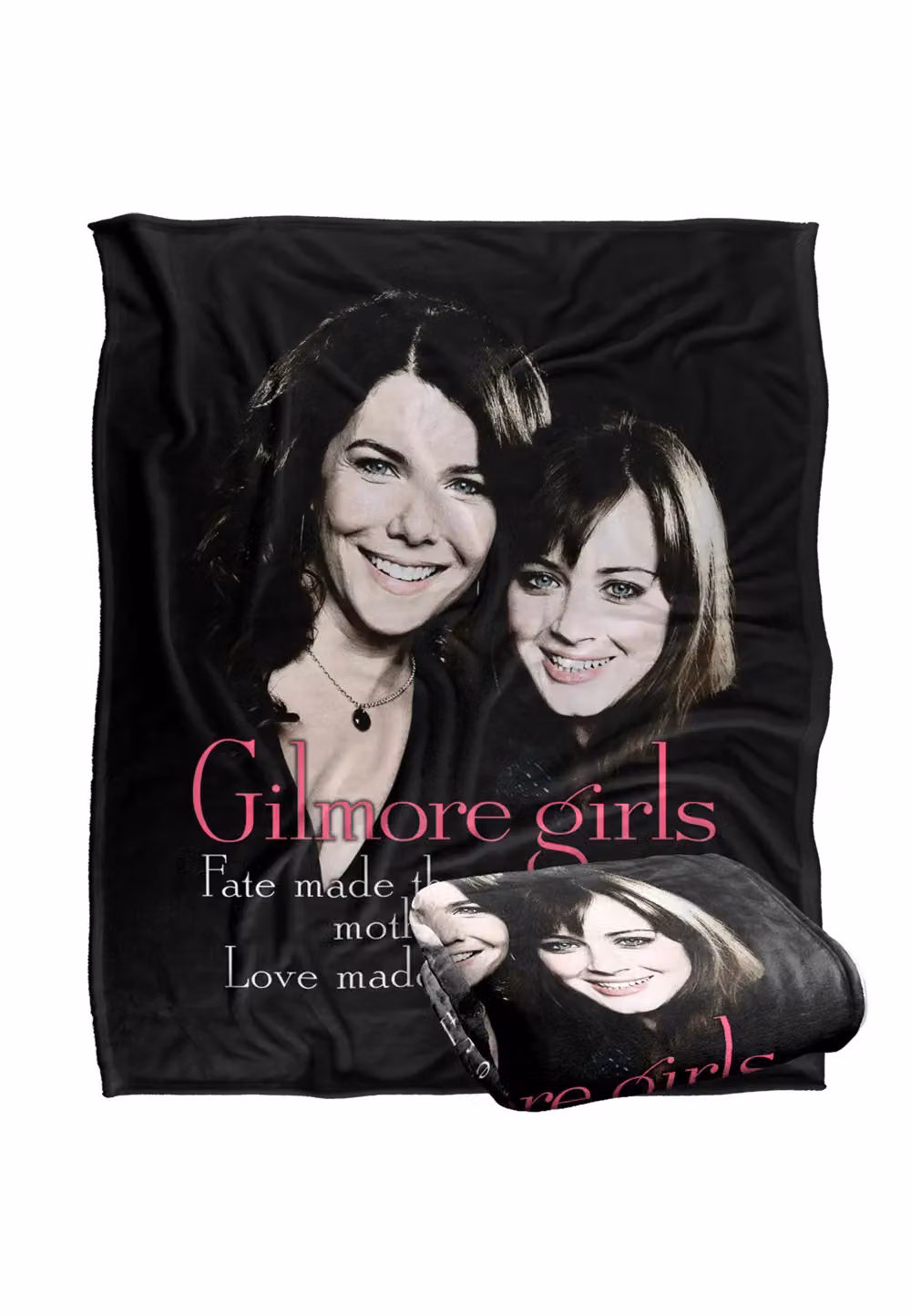 Warner Brothers Gilmore Girls The Girls Silky Touch Super Soft Fluffy Throw Blanket in White, W: 152 cm, D: 127 cm – 2