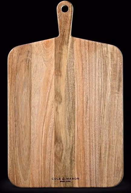 Cole & Mason Barkway Large Rectangular Acacia Wood Serving Board in Brown