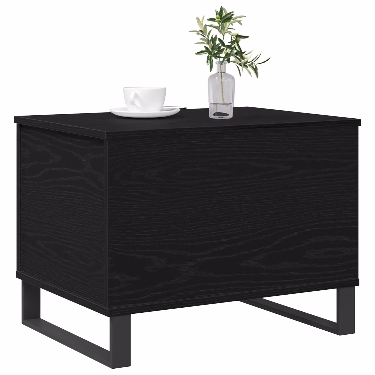 Berkfield Home Black Oak Lift Top Coffee Table, W: 60 cm, D: 45 cm, H: 44.5 cm – 3