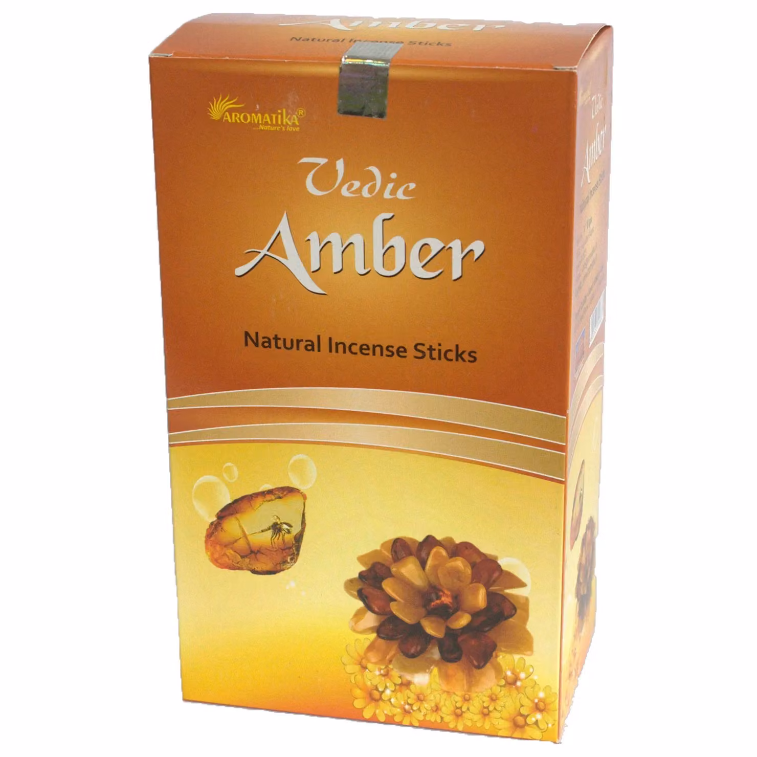 Aromatika Vedic Amber Oriental and Floral Incense Sticks in Yellow – 2