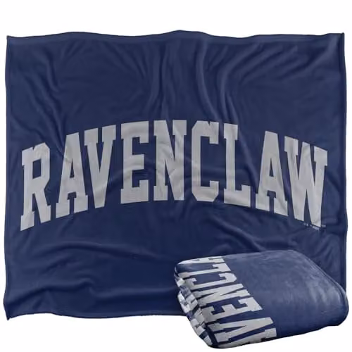 Warner Bros. Harry Potter Ravenclaw Arched Silky Touch Super Soft Fleece Throw Blanket, Multicolour, W: 127.0 cm, H: 152.4 cm – 1