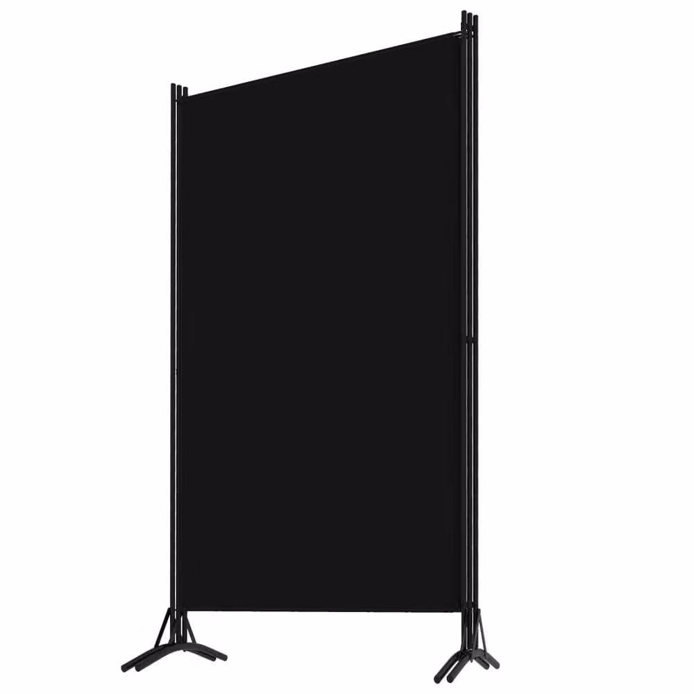 Berkfield Home 3-Panel Room Divider in Black, W: 260 cm, H: 180 cm – 3