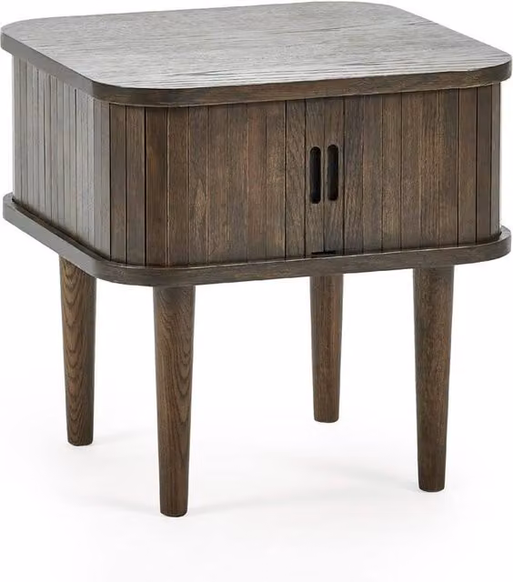 Cheshire Arran Mid-Century Wood Side Table in Brown