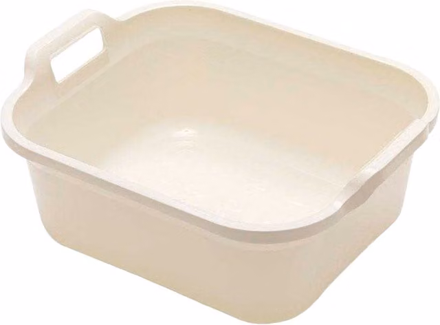 Addis Washing Up Bowl in Linen and Multicolour Beige – 1