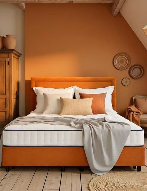 Harrison Spinks Sunset 3250 Firm Pocket Sprung Mattress in White, W/D/H: 120 x 200 cm