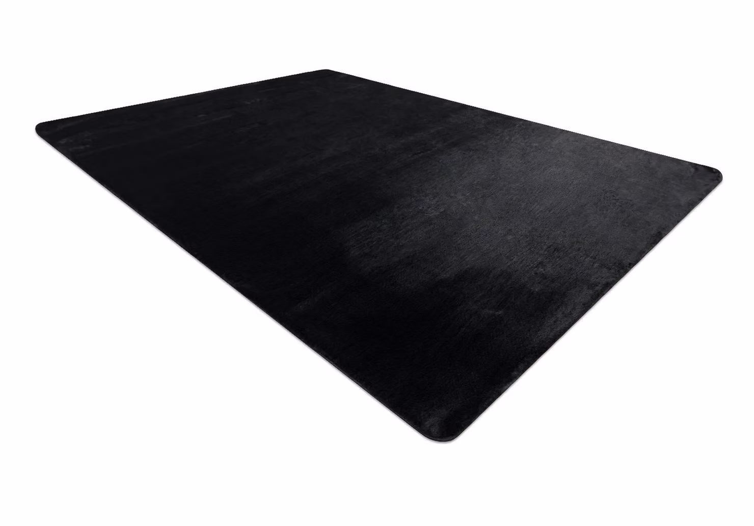 RugsX Posh Modern Black Rectangular Polyester Rug, W: 120 cm, D: 160 cm – 3